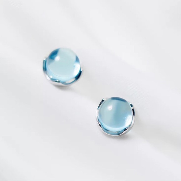 Brand new -925 Sterling Silver Blue Gradient Crystal - Picture 3 of 4